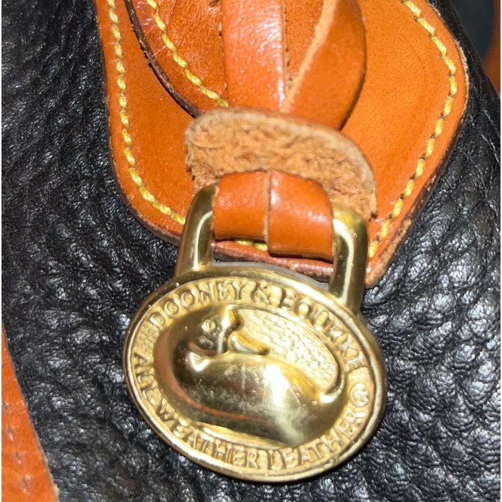 DOONEY & BOURKE Vintage Blue and Leather Shoulder Bag Purse - Picture 10 of 16
